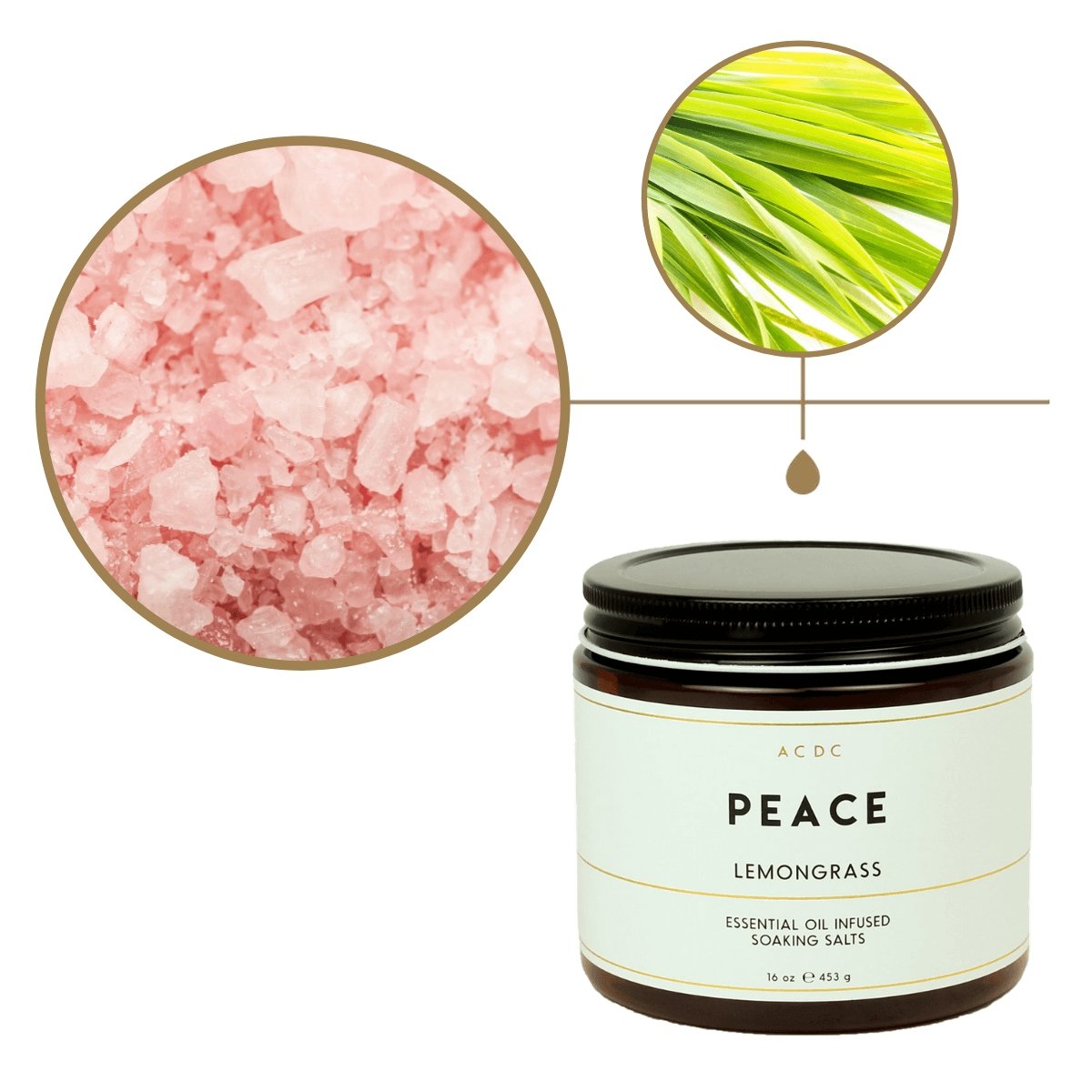 Peace Lemongrass Essential Oil Bath Soaking Salts Shop Acdc Body Spa 3313